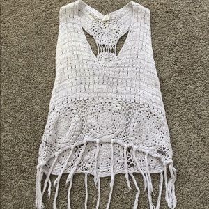 Knit Billabong fringe top
